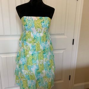 Lilly Pulitzer strapless dress